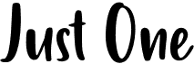 preview image of the Just One font