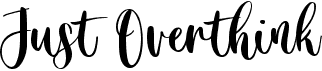 preview image of the Just Overthink font