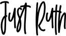 preview image of the Just Ruth font