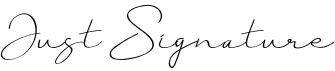 preview image of the Just Signature font