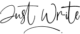 preview image of the Just Write font