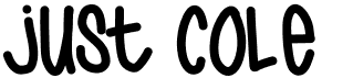 preview image of the Just Cole font