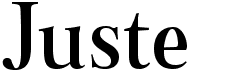 preview image of the Juste font
