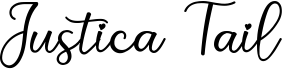 preview image of the Justica Tail font