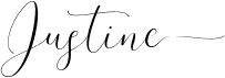 preview image of the Justine font
