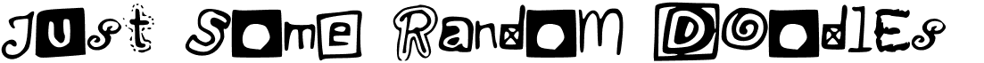 preview image of the Just Some Random Doodles font