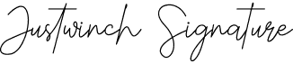 preview image of the Justwinch Signature font