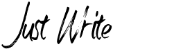 preview image of the Just Write DT font