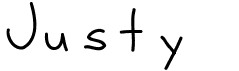 preview image of the Justy 1 font