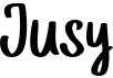 preview image of the Jusy font