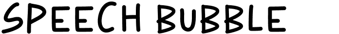 preview image of the K26 Speech Bubble font