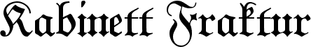 preview image of the Kabinett Fraktur font