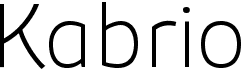 preview image of the Kabrio font