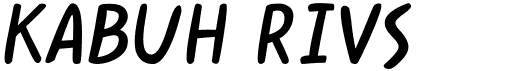 preview image of the Kabuh Rivs font