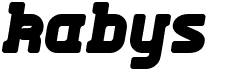 preview image of the Kabys font
