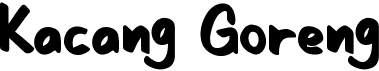 preview image of the Kacang Goreng font