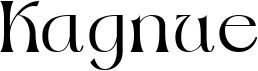 preview image of the Kagnue font