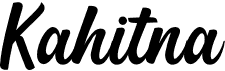 preview image of the Kahitna font