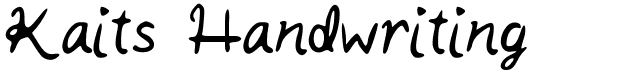 preview image of the Kaits Handwriting font