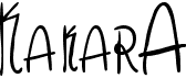 preview image of the Kakara font