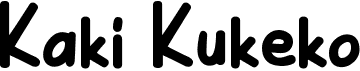 preview image of the Kaki Kukeko font