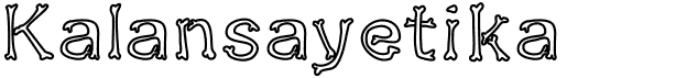 preview image of the Kalansayetika font