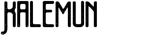 preview image of the Kalemun font