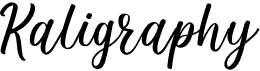 preview image of the Kaligraphy font