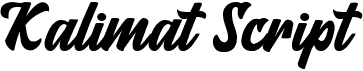 preview image of the Kalimat Script font