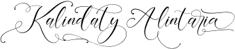 preview image of the Kalindaty Alintaria font