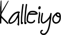 preview image of the Kalleiyo font