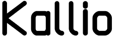 preview image of the Kallio font