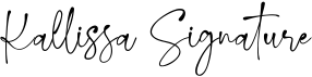preview image of the Kallissa Signature font