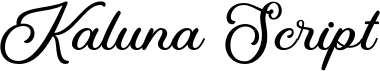 preview image of the Kaluna Script font