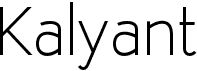 preview image of the Kalyant font