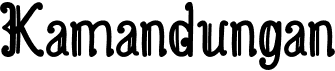 preview image of the Kamandungan font