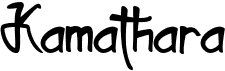 preview image of the Kamathara font