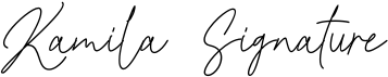 preview image of the Kamila Signature font