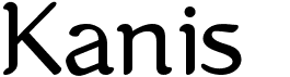 preview image of the Kanis font