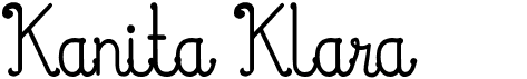 preview image of the Kanita Klara font
