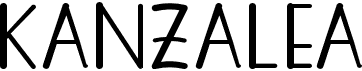 preview image of the Kanzalea font
