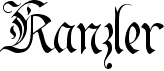 preview image of the Kanzler font