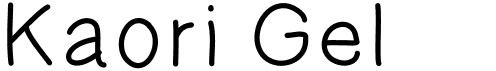 preview image of the Kaori Gel font