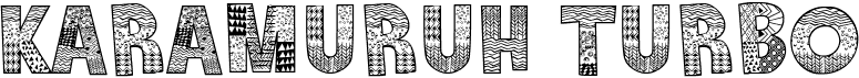 preview image of the Karamuruh Turbo font