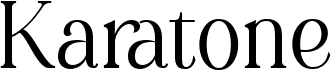 preview image of the Karatone font
