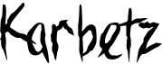 preview image of the Karbetz font