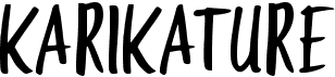 preview image of the Karikature font
