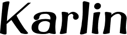 preview image of the Karlin font