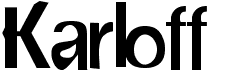 preview image of the Karloff font