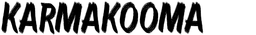 preview image of the Karmakooma font